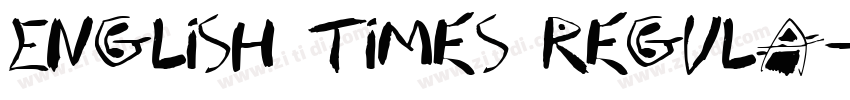 English Times Regula字体转换